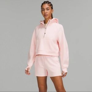 Lululemon Half Zip Scuba in Strawberry Milkshake
